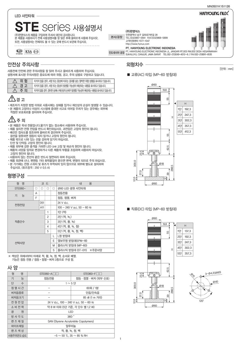HANYOUNG NUX STE Series instruction manual