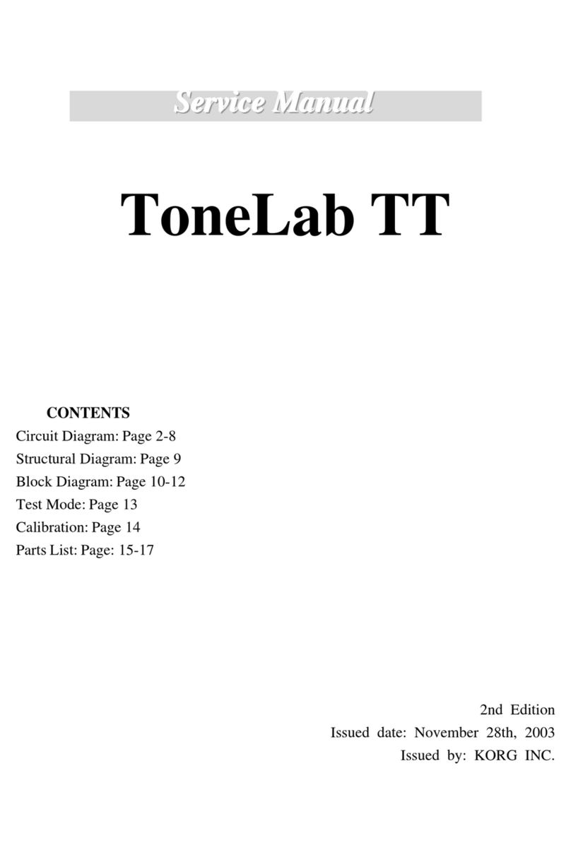 Korg ToneLab TT Service manual