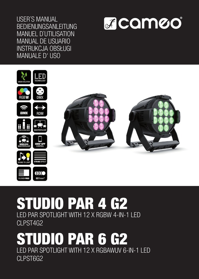 Cameo STUDIO PAR 4 G2 user manual