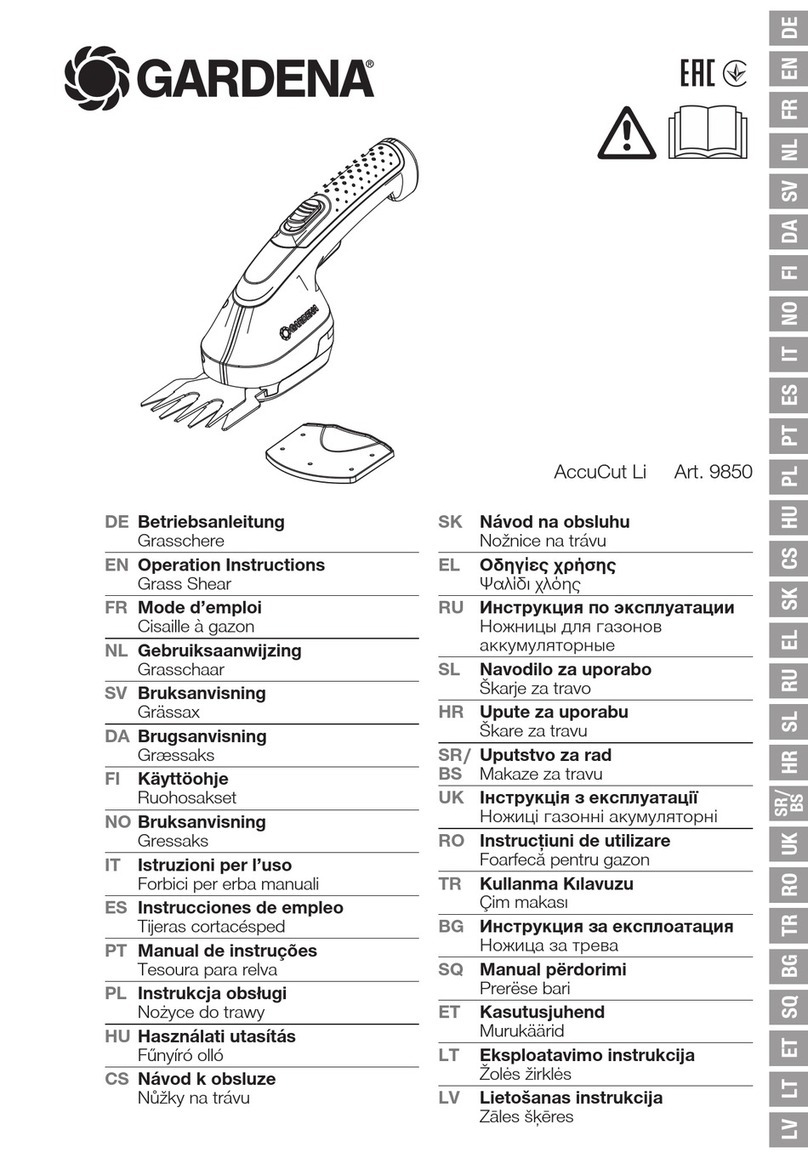 Gardena AccuCut Li 9850 User manual