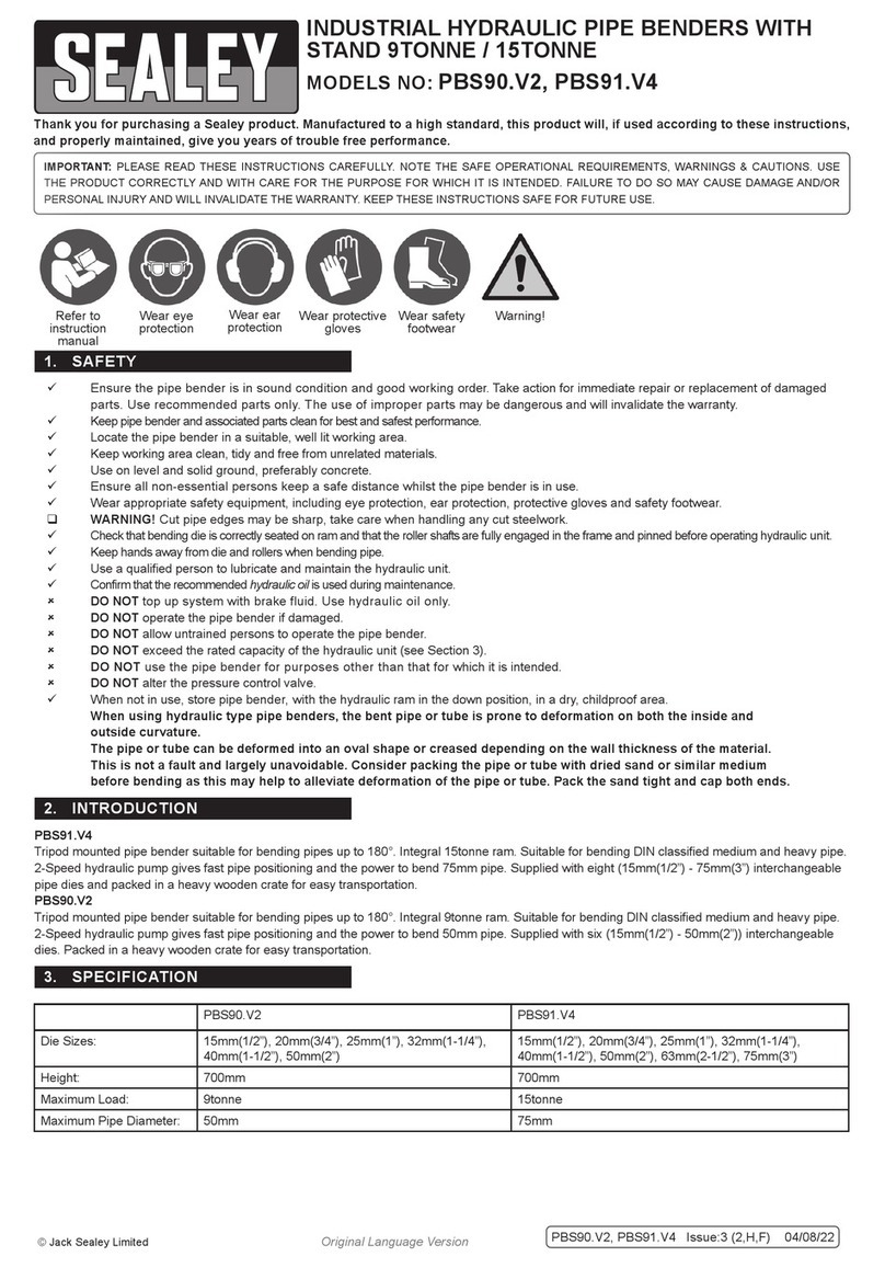 Sealey PBS90.V2 User manual
