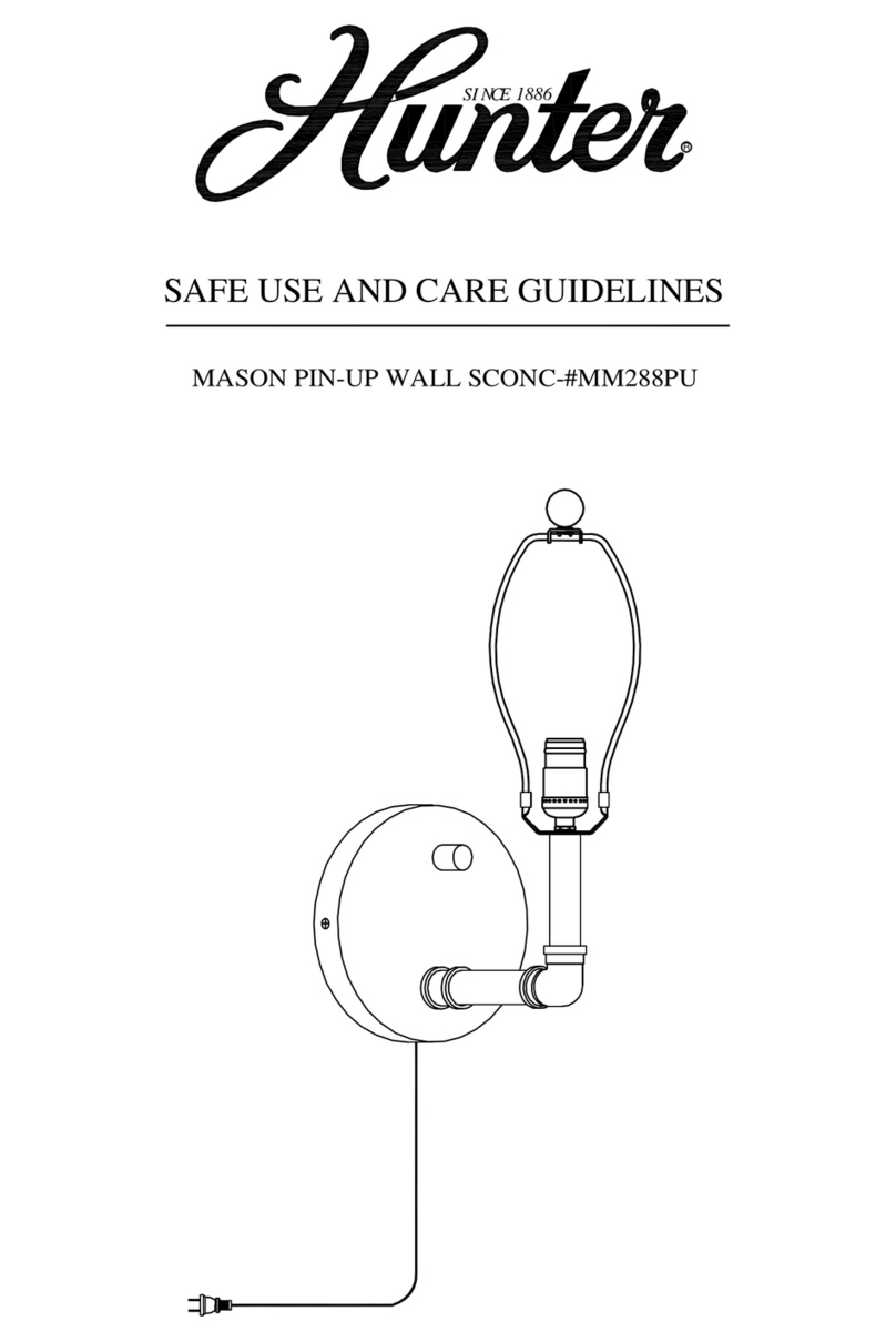 Hunter MM288PU Use and care guidelines