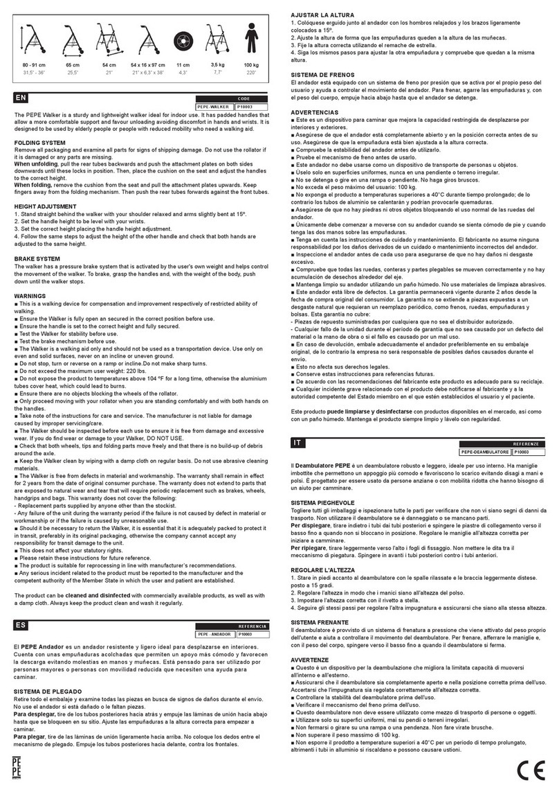PEPE P10003 quick start guide