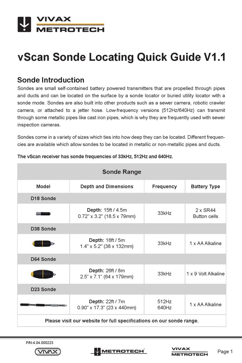 Vivax Metrotech vScan D18 quick guide