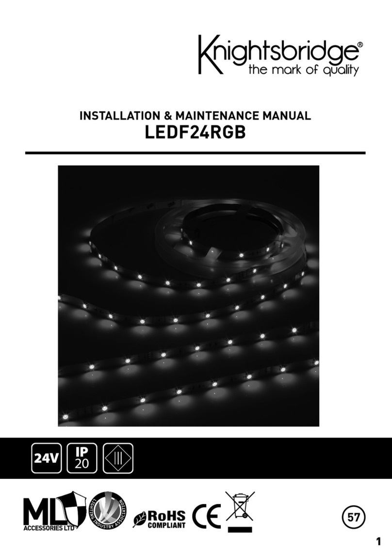 ML Accessories Knightsbridge LEDF24RGB Installation and maintenance manual