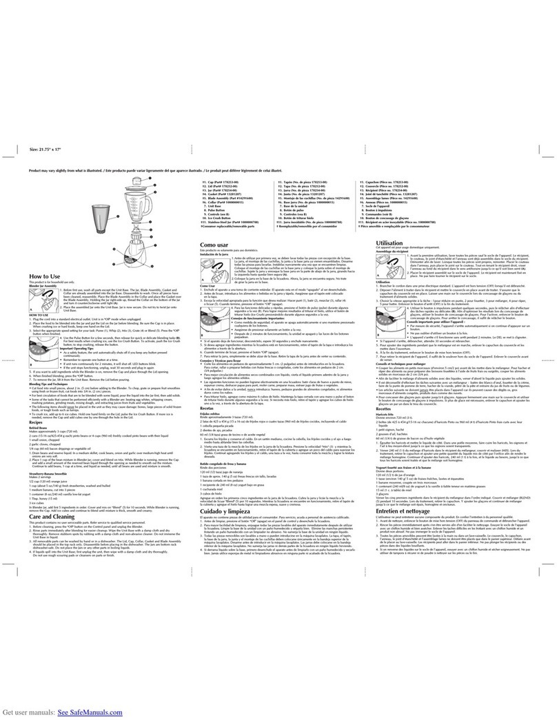 Black & Decker ProBlend BLKT5950C User manual