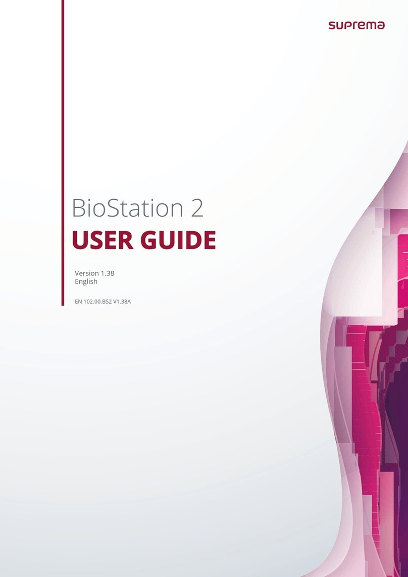 suprema BioStation 2 User manual