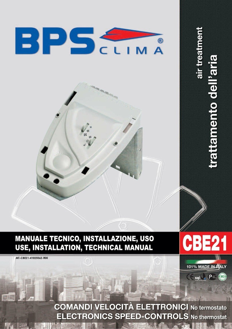 BPS CLIMA CBE21 Technical manual