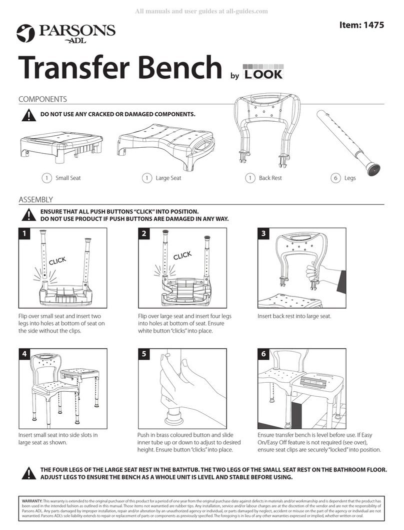 PARSONS ADL LOOK 1475 User manual