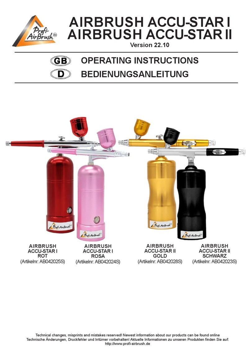Profi-AirBrush ACCU-STAR I User manual