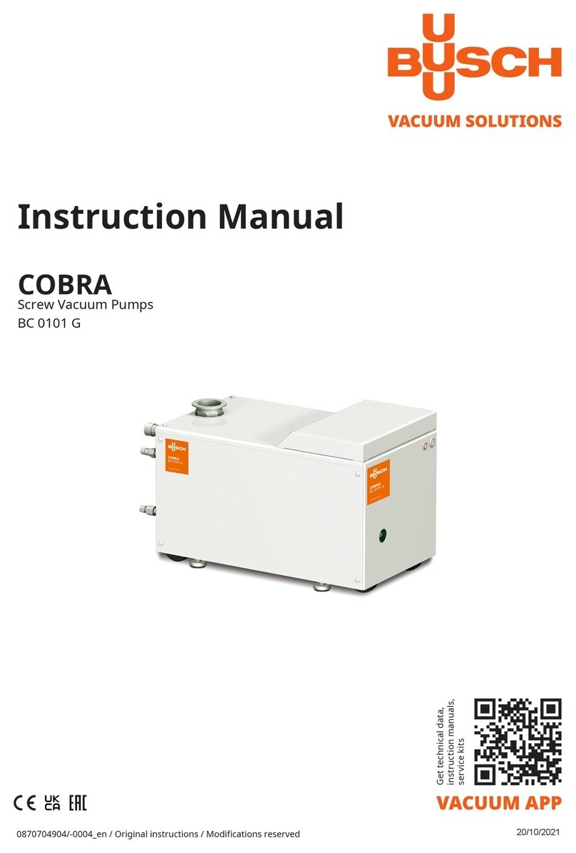 BUSCH COBRA BC 0101 G instruction manual