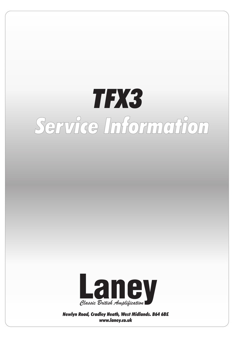 Laney TFX3 Operating and installation instructions
