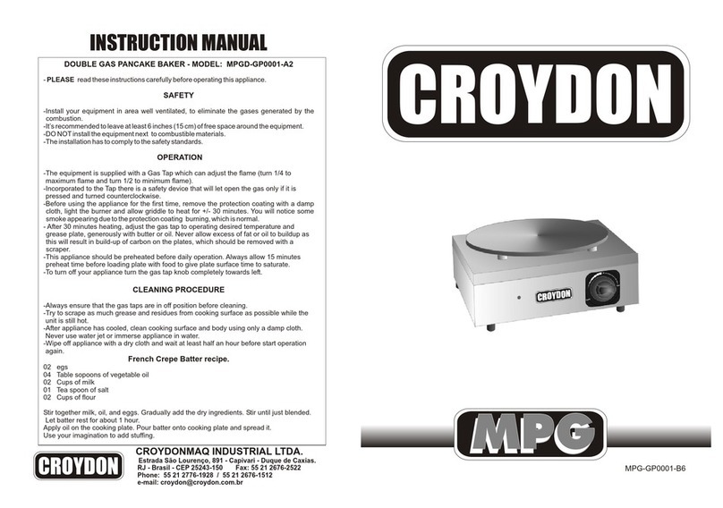 croydon MPGD-GP0001-A2 User manual