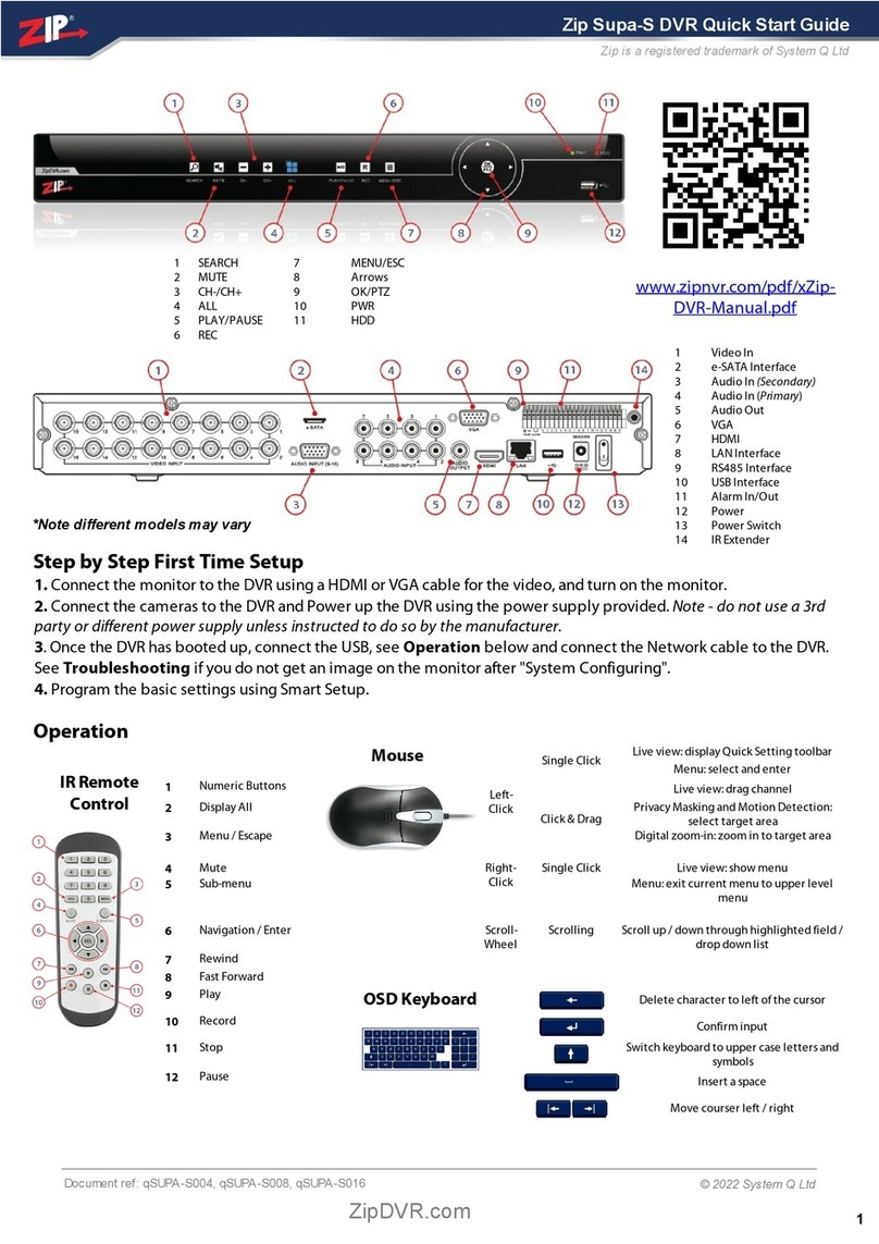Zip SUPA-S004 quick start guide