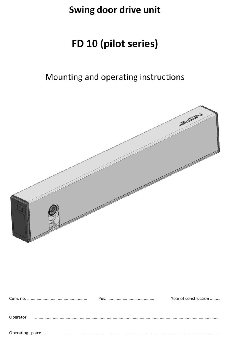 Quantek pilot Series Mounting and operating instructions