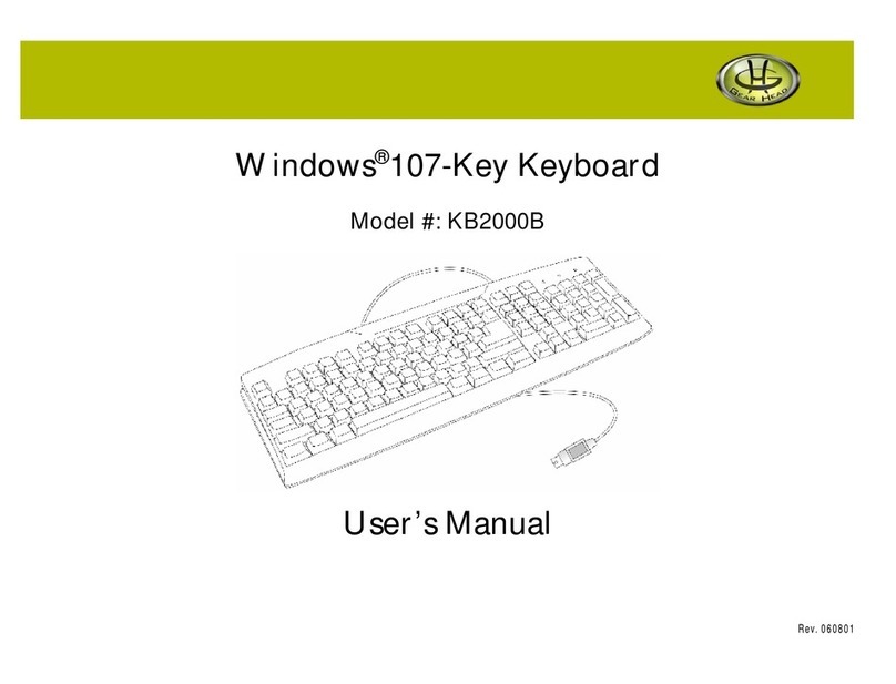 Gearhead KB2000B User manual