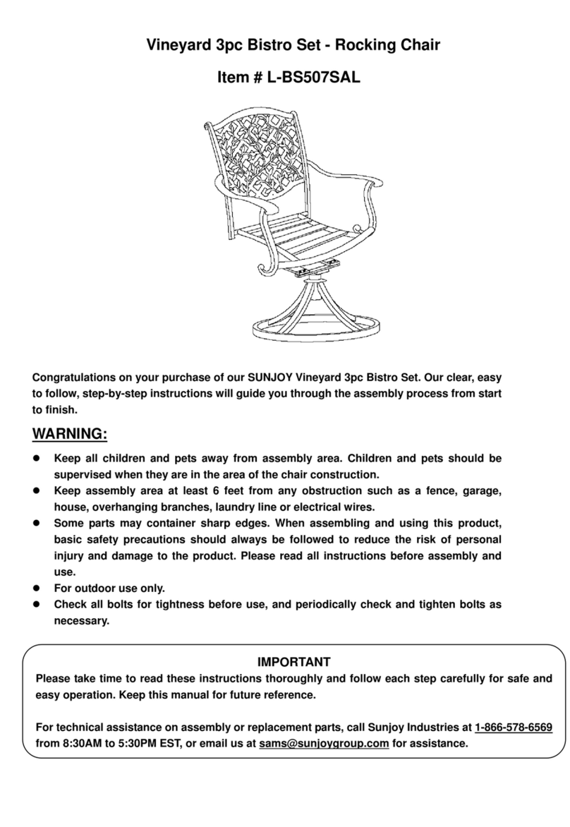 Sunjoy Vineyard L-BS507SAL User manual