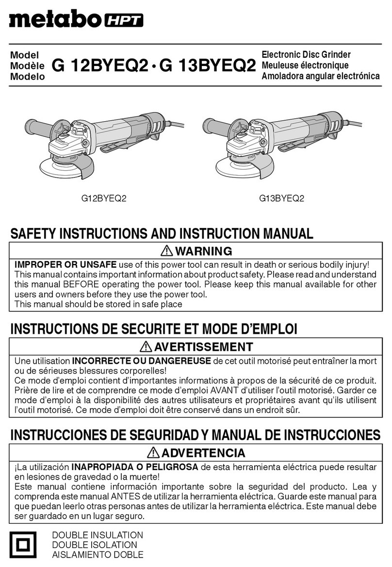Metabo HPT G 12BYEQ2 Troubleshooting guide