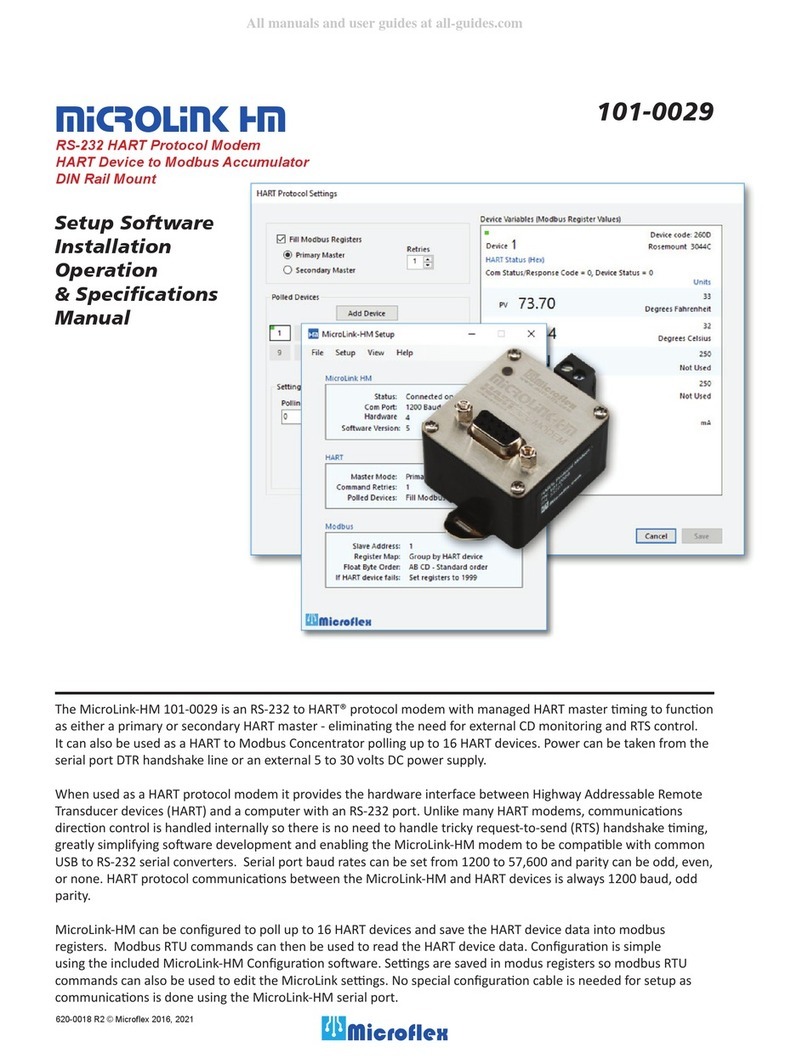 Microlink 101-0029 Installation Operation & Specifications Manual