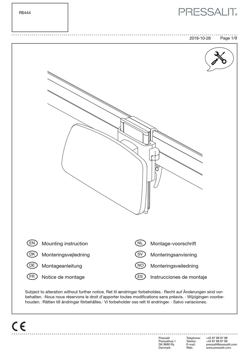 Pressalit R6444 Mounting instruction Pressalit R6444 Mounting instruction