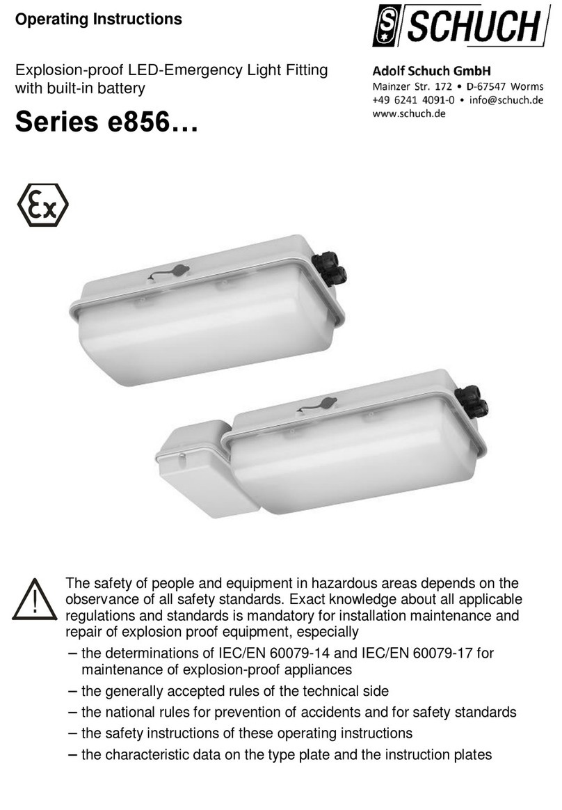 Schuch e856 Series operating instructions