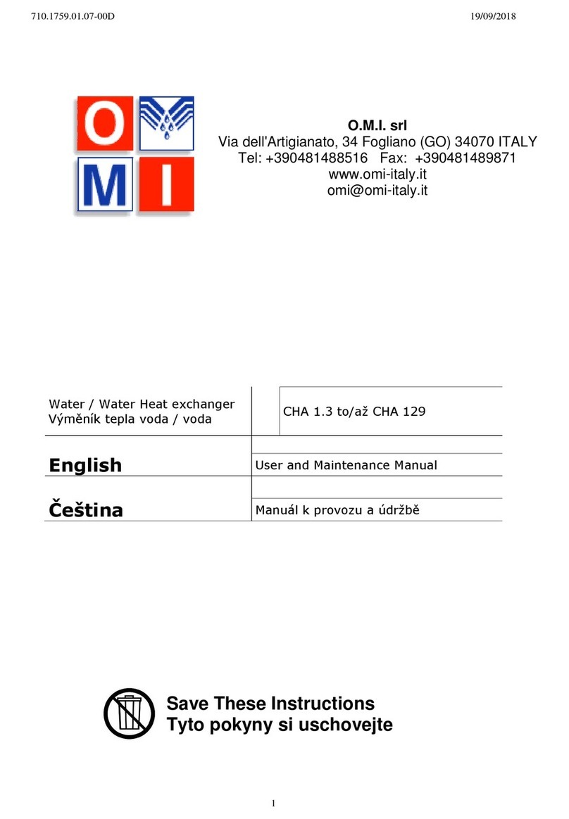 omi CHA 1.3 User and maintenance manual