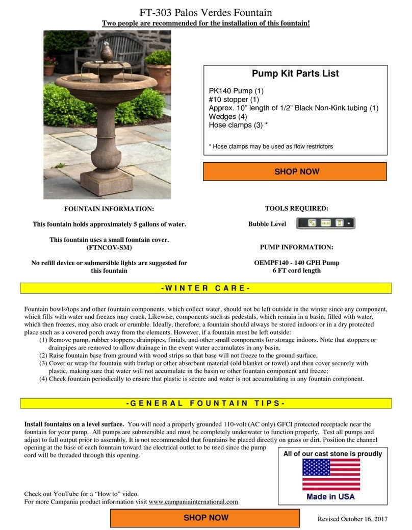 Campania International Palos Verdes FT-303 installation instructions