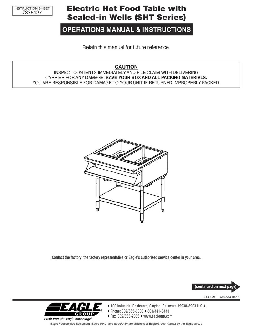 Eagle Group SHT Series Operation manual