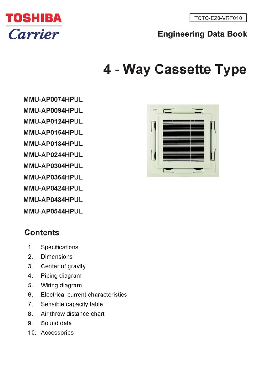 Toshiba Carrier MMU-AP0074HPUL Product guide Toshiba Carrier MMU-AP0074HPUL Product guide