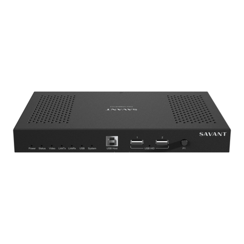 Savant PAV-VOMVP1F2 Series Quick reference guide