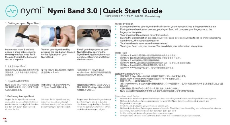 NYMI NEE30 Band 3.0 quick start guide