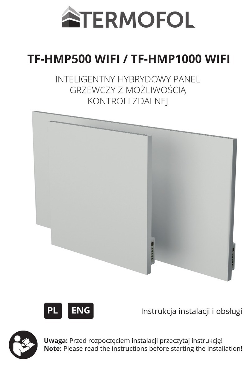 TERMOFOL TF-HMP500 WIFI Installation & operation instructions