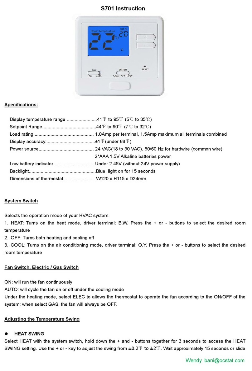 OCSTAT S701 instructions