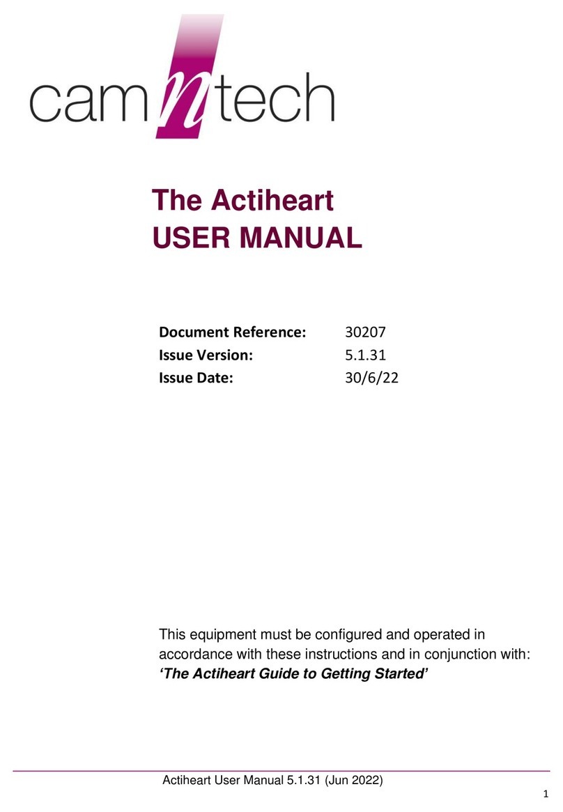 CamNtech The Actiheart user manual