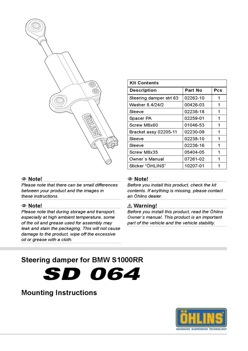 Ohlins SD 064 User manual