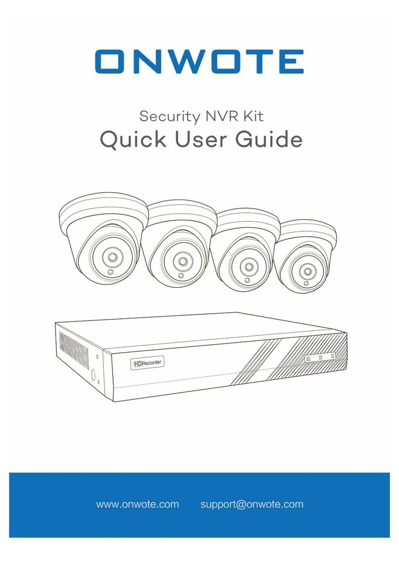 ONWOTE Security NVR Kit Quick user guide