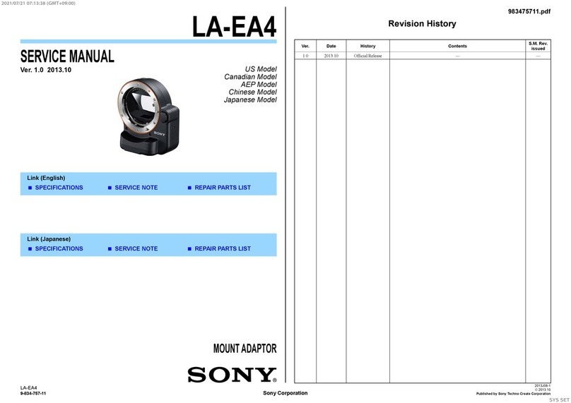Sony LA-EA4 Service manual