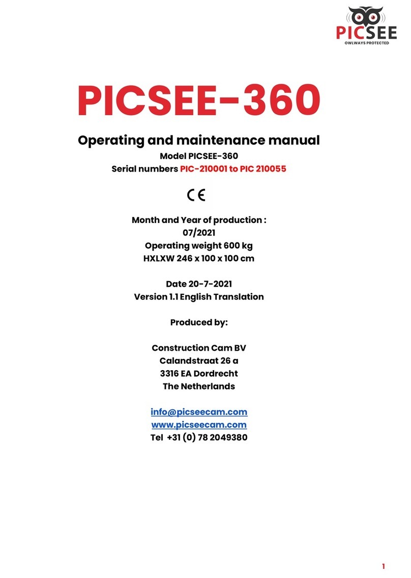 PICSEE PICSEE-360 Operating and maintenance manual