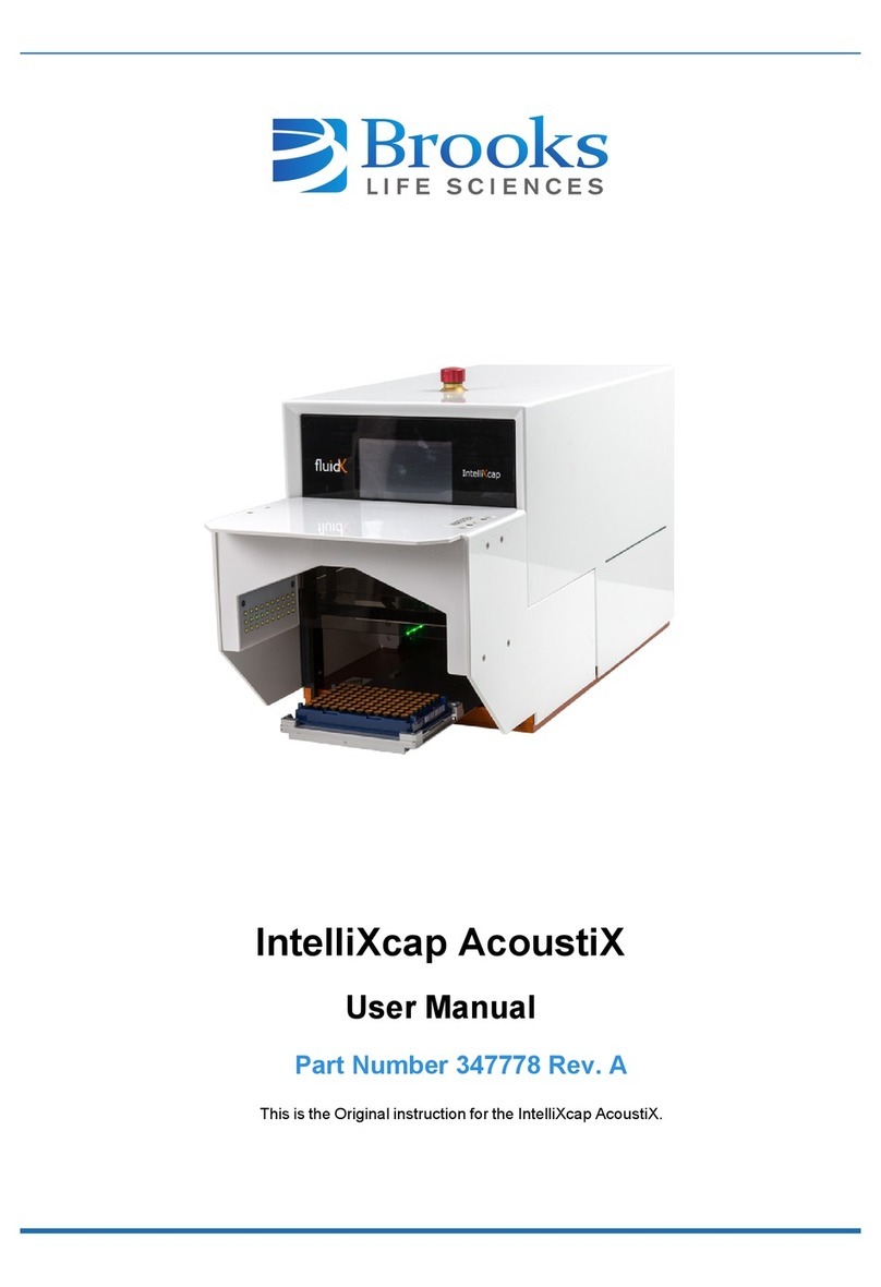 Brooks IntelliXcap AcoustiX User manual