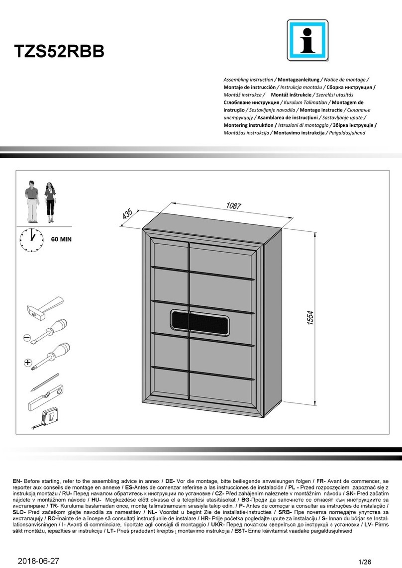 Forte TZS52RBB Assembling Instruction