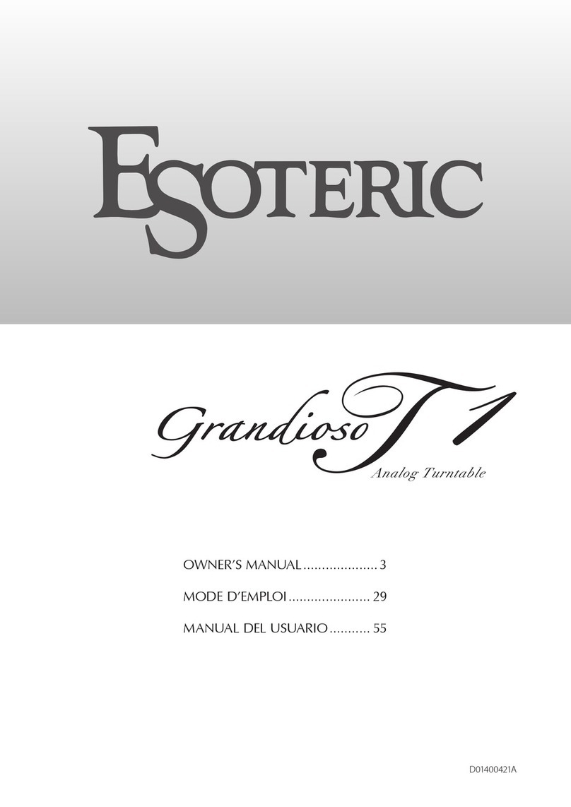 Esoteric Grandioso T1 User manual