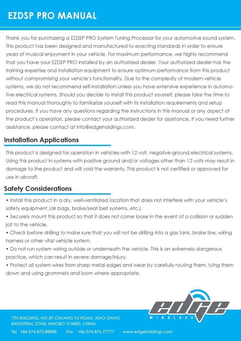 Edge Wireless EZDSP PRO manual