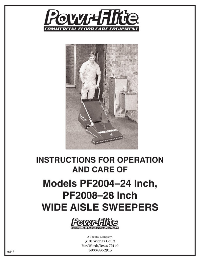 Powr-Flite PF2004 Instructions for operation and care