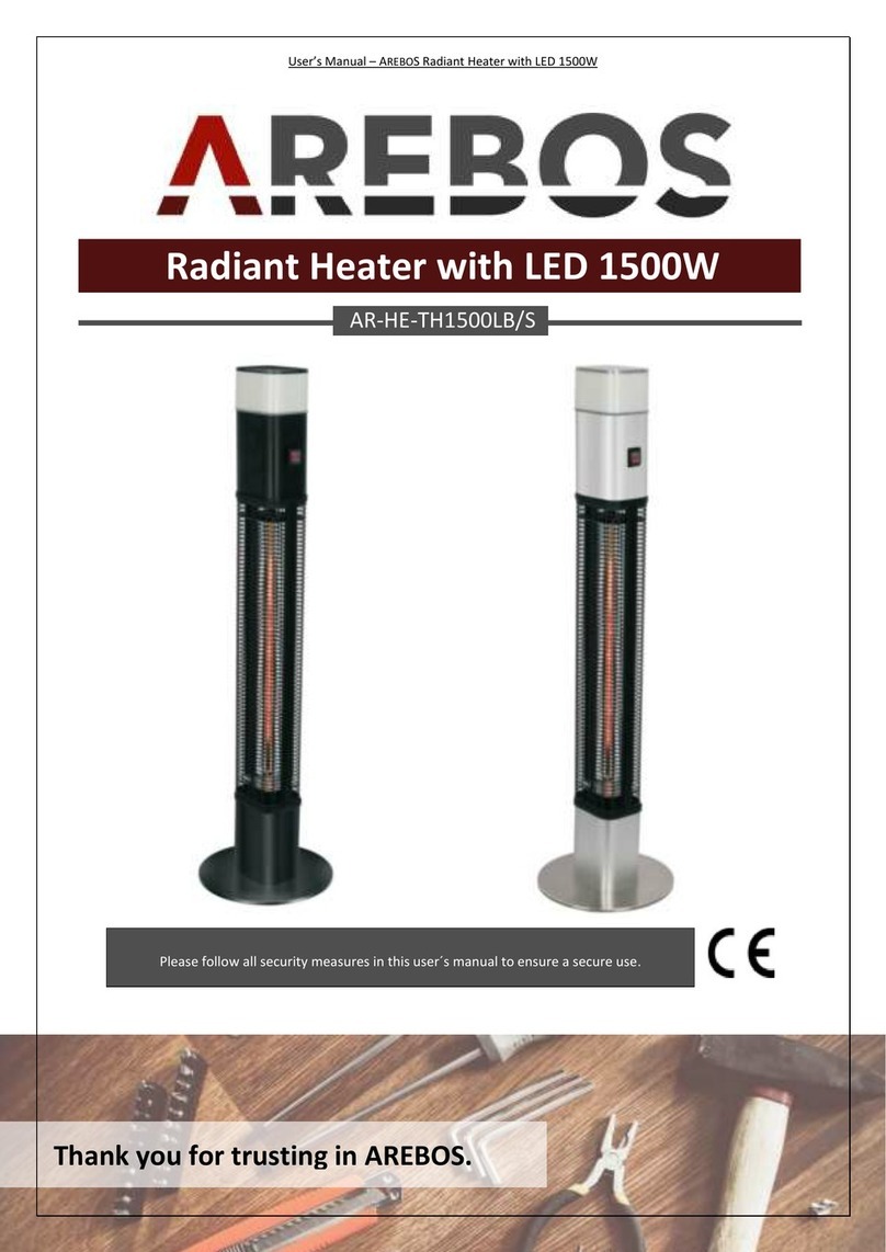 AREBOS AR-HE-TH1500LB user manual
