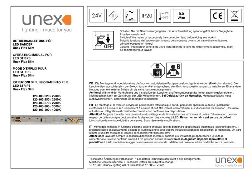 Unex Flex Slim User manual