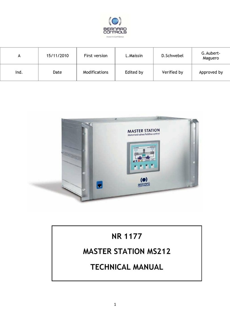 Bernard Controls MASTER STATION MS212 Technical manual