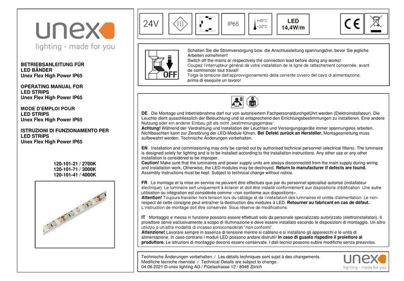Unex Flex High Power IP65 User manual