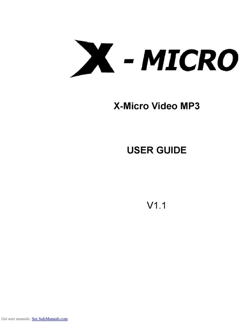 X-Micro Video MP3 User manual