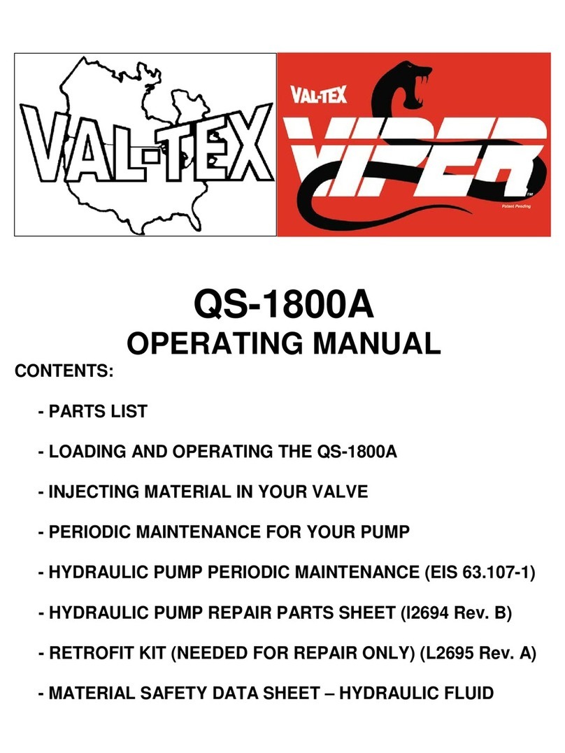 Val-Tex VIPER QS-1800A operating manual Val-Tex VIPER QS-1800A operating manual
