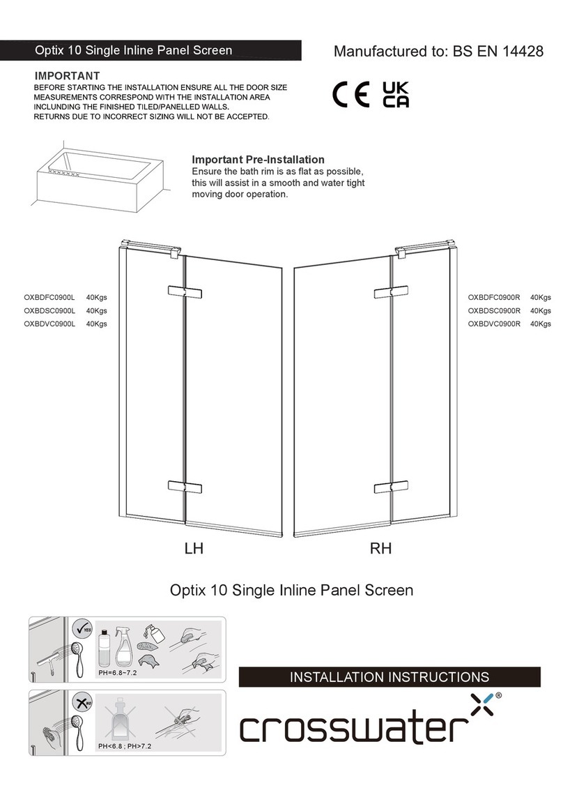 Crosswater Optix 10 installation instructions Crosswater Optix 10 installation instructions